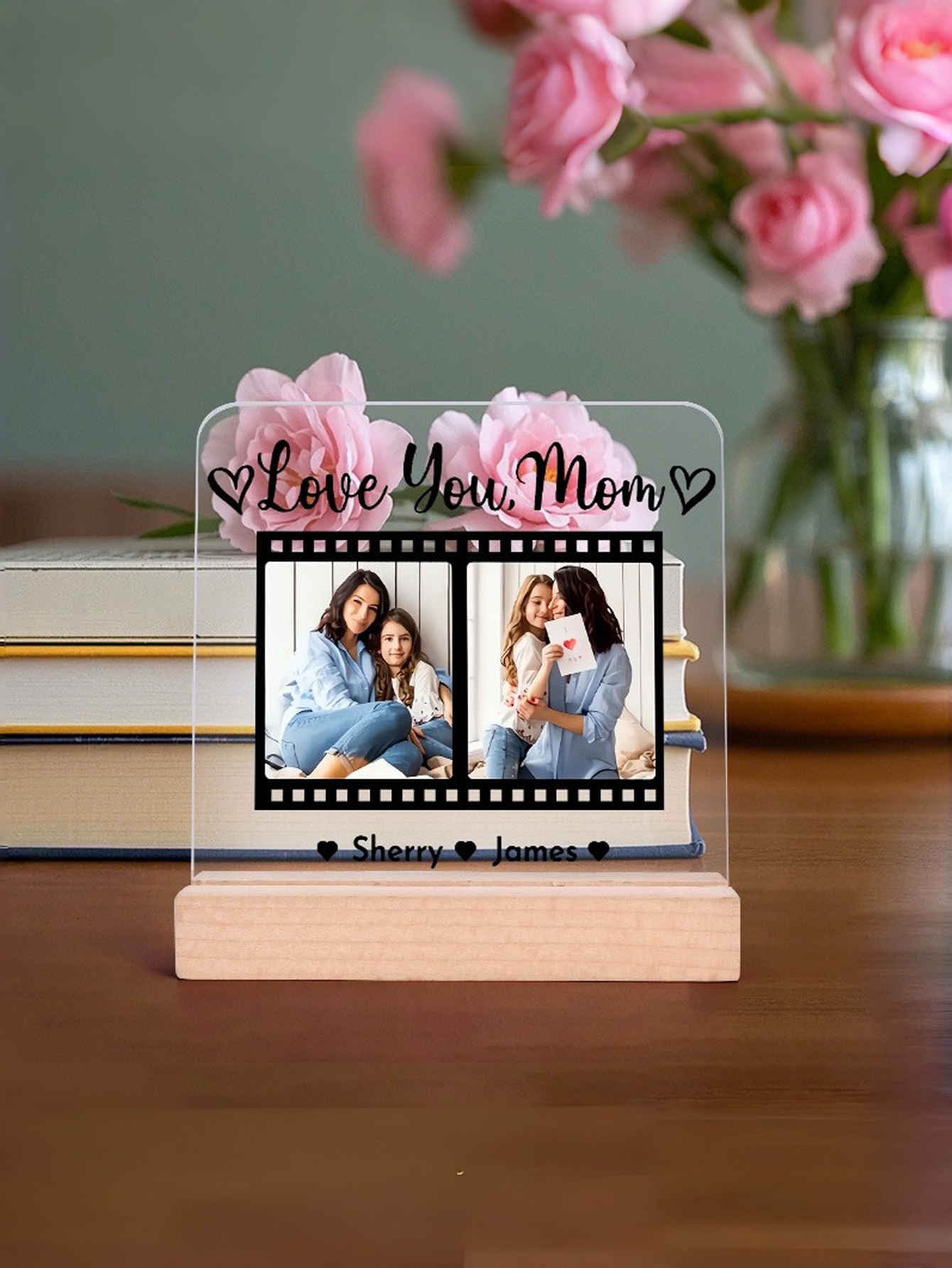 2D Flat Custom Acrylic Photo Desktop Ornament